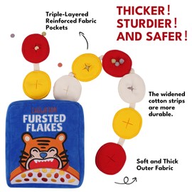 CHEWFFON Dog Toy, Dog Puzzle Toy, Snuffle Treat Dispensing Toys for Boredom, Interactive Dog Toys, Durable Hide and Seek Chew Nose Work Puppy Toy for Small, Medium and Large Dog (Flakes)