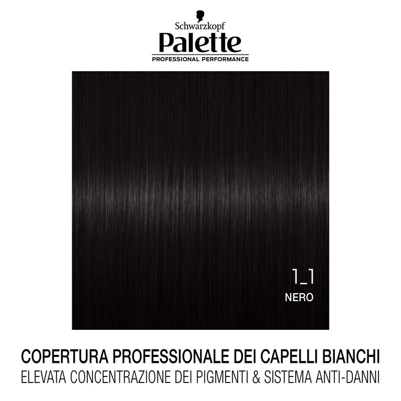 Colorazione Professional Performance 1_1 Palette Black