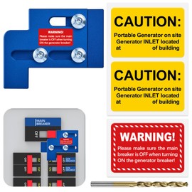 LATING Generator Interlock for Square D QO or Homeline 100 or 125 A mp Panels, Blue