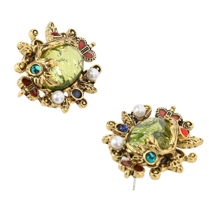 Vintage Court Style Earrings Fashionable Exquisite Luster Retro Earrings for