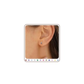 Nymerianoble Sapphire Earrings Blue Earrings for Women Gifts for Teen Gls Small Stud Earring for Women Wife September Birthday Gift Dainty Gold Earring Stack Big Sister Gift