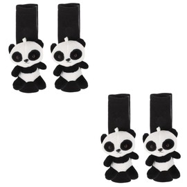 JECOMPRIS 2 Pairs of Panda Car Protection Shoulder Covers Seat Belt Pads Seat Belt Covers for Adults Seat Belt Cover Plush