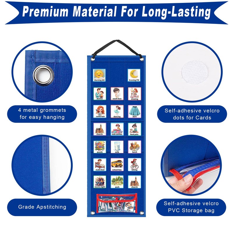 Visual Timetable for Autistic Children Now and Next Board Autism
