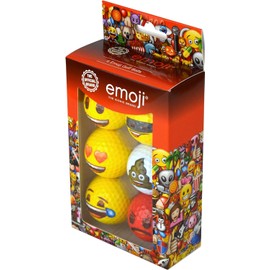 Emoji Golf Balls, 6 Pack, Bilingual French/English Packaging