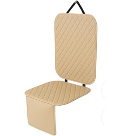 UkrParts Waterproof Non-Slip Car Seat Protector Mat for Child Safety (Biege)