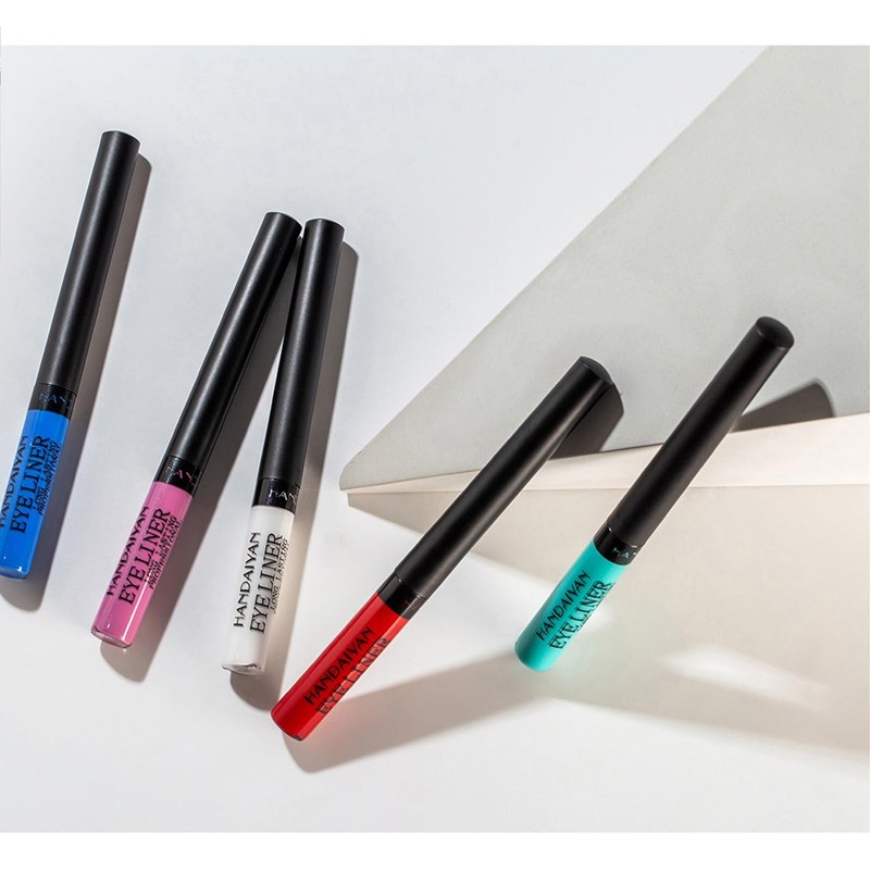 Kyannkara Liquid Eyeliner Colorful Matte Glitter Neon Eyeliner Pencil Pigmented