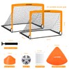 Soccer Goals for Backyard Set, Portable Kids Toddler Soccer Goal