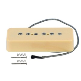 FLEOR Electric Guitar Bridge Pickup Single Coil Pickup Cream P90 Soap Bar Pickups - Alnico 5