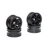 Axial 1.0 Rockster Wheels Black (4): SCX24, AX24, AXI40002