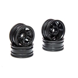 Axial 1.0 Rockster Wheels Black (4): SCX24, AX24, AXI40002