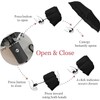 CarsMinders Windproof Travel Umbrella with 16 Sturdy Ribs,Compact and Foldable,One-Touch