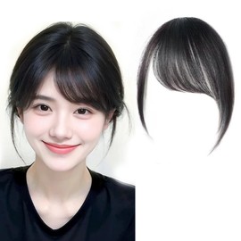 HAPVITAL Bangs Wig, For Cosplay, Heat Resistant, Costume, Bangs, Everyday Use, Ultra Natural, Completely Hand-Planted, Women's Extension, Point, Fluffy, Blunt Cut, Ultra Thin, Small Face Effect, One