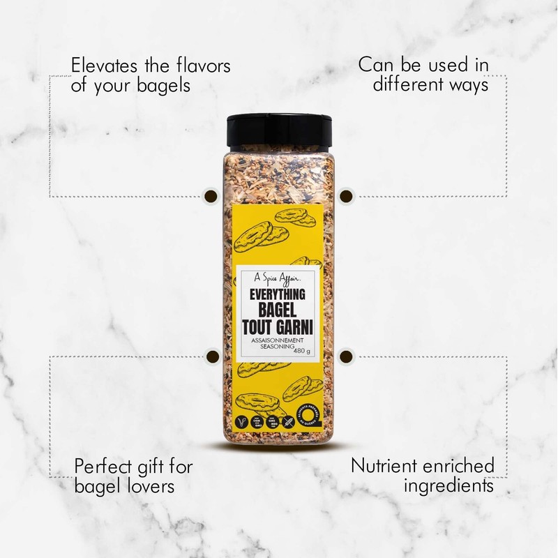 A Spice Affair’s Everything Bagel Seasoning Blend 480 g (16.9