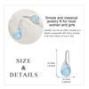 Larimar Drop Earrings for Women 925 Sterling Silver Teardrop Dangle