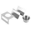 Stainless Steel Taco Holder, Silver Pancake Stand Rack with Sauce