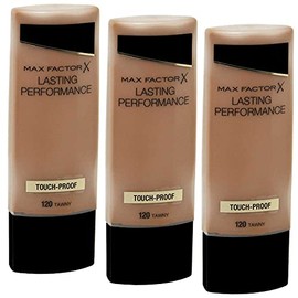 3 x Max Factor Lasting Performance Touch Proof Foundation 35 ml - 120 Tawny