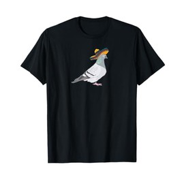 Funny pigeon pigeons with sombrero hat fun T-Shirt