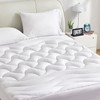 SLEEP ZONE Waterproof Mattress Topper Queen Size, Cooling Mattress Pad