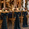 Norme 6 Pcs 10 x 42" Large Tartan Plaid Bows