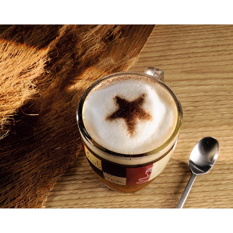 Xavax Stainless Steel Decorating Stencil for Cappuccinos, Set of 3,