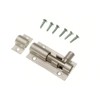 DOOR BOLT BARREL SLIDE LOCK 38MM 1 1/2 INCH ALUMINIUM + SCREWS ( pack of 3 )