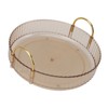 Round Storage Tray 360 Degree Rotating Waterproof Clear Desktop Organizer