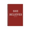 HipHopIsms She Believes Journal, Spiral Notebook for Daily Journaling, Travel,