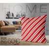 VOID White Red Striped Cushion Cover Polyester Waterproof Outdoor Indoor