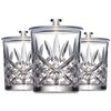 Godinger Storage Jars with Lids Set, Canister Set, Apothecary Jars,
