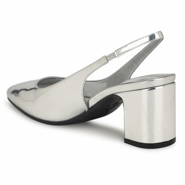 Nine West Women's Sinead9x9 Pump, Silver 040, 9.5