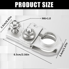 91980-3X010 Positive Battery Terminal,Car Battery Terminal Connector Fit for Kia Hyundai Sedona Soul EV Rio Forte5 2015-2020 Battery Terminal w/M6 Nuts for Fuse Connection