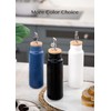 Nucookery Ceramic Olive Oil Dispenser Bottle for Kitchen, 14 oz