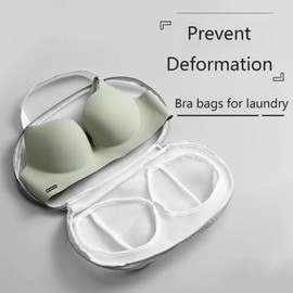 Generic Durable Bra Laundry Bags for Washing Delicates,Mesh Laundry Bags 20cm*34cm Suitable for Maternity Bras,Bra Storage Bag (Grey-4pcs)