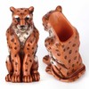 Leopard Phone Stand and Pencil Holder, Decorative Desktop Organizer, Cell