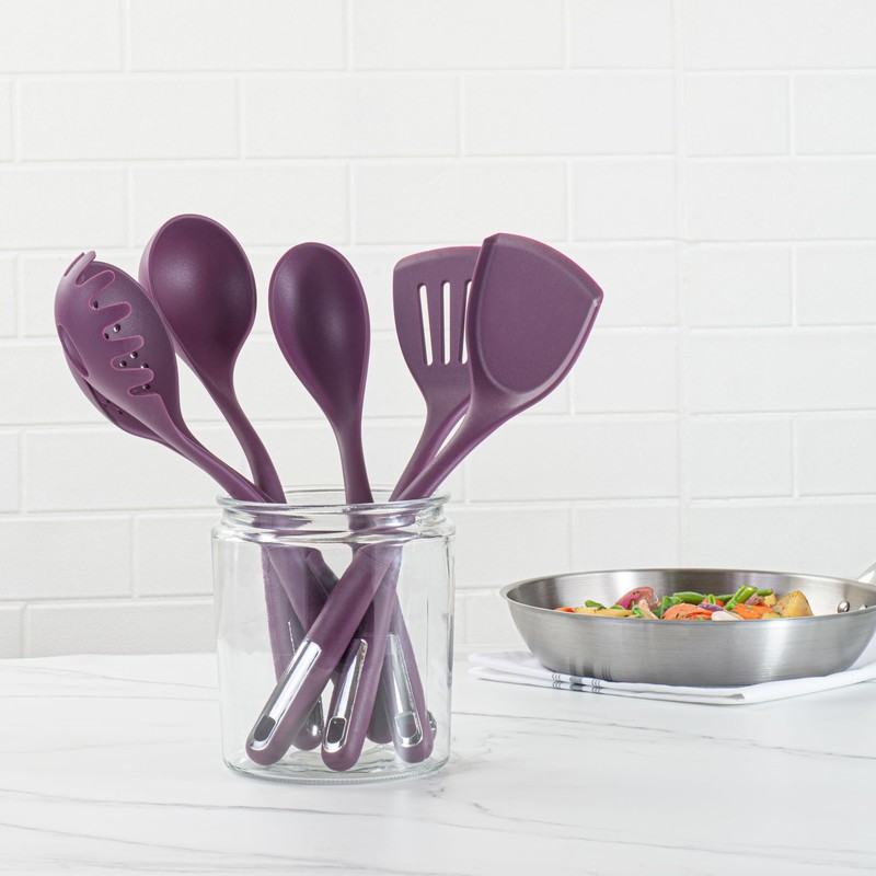 Met Lux Purple Silicone Cooking Utensil Set - 6-Piece -