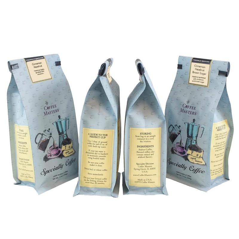 Coffee Masters Ground Coffee Sampler, Hazelnut, Cinnamon Hazelnut, Hazelnut Creme