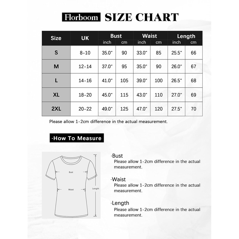 Florboom Women's T-shirt, long-sleeved/short-sleeved V-neck top, summer basic shirt, Mallow