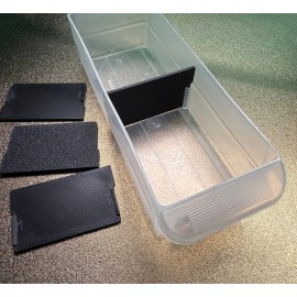 Akro-Mils Dividers for 10164 - BLACK - Dividers only - 3D Printed - Lot of 48