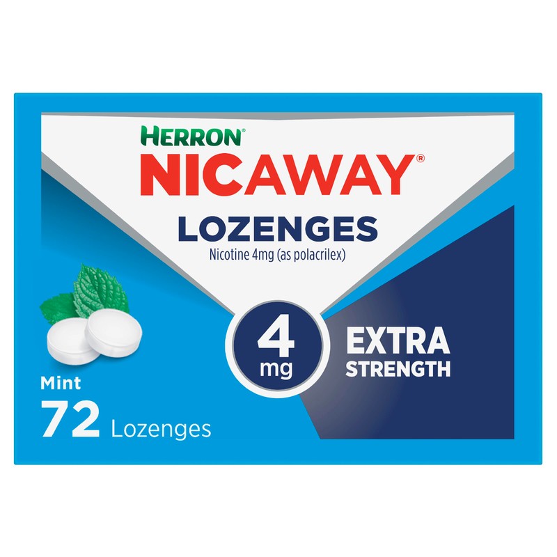 Nicaway 4mg Stop Smoking Mint Lozenge (Pack of 72)