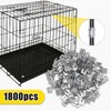 KHEARPSL 1800Pcs Wire Cage Clips and Pliers, Fencing Pliers Rabbit