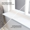 nielsen Aluminium Angle Profile Silver Matt Anodised 2000 x 15
