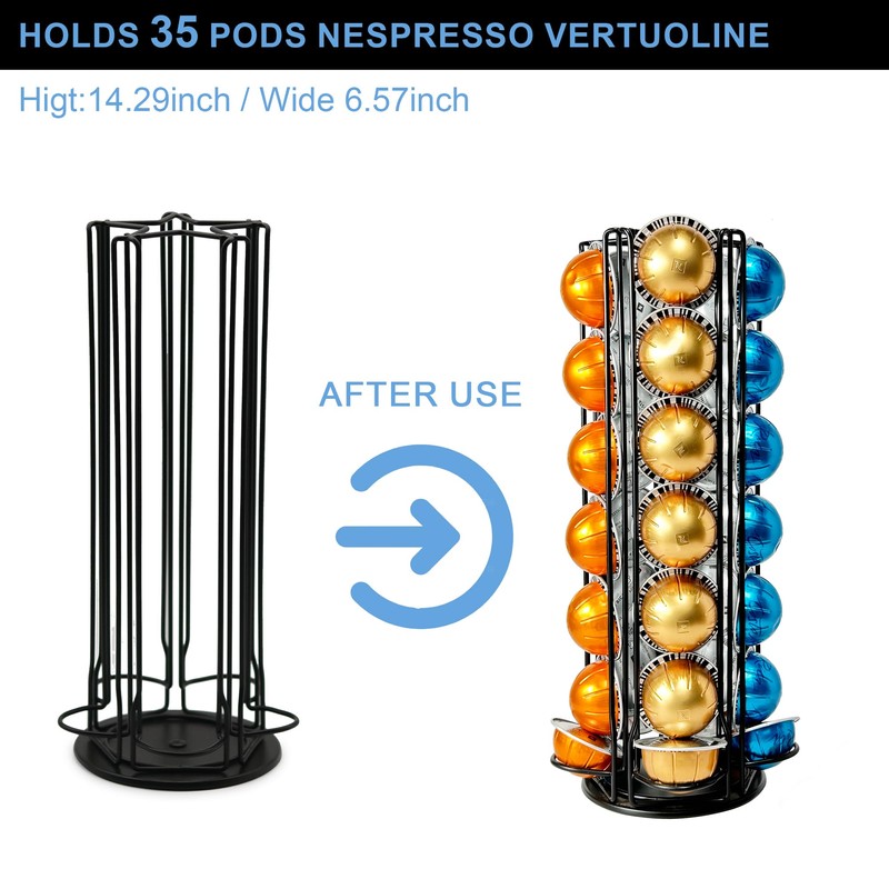 Wrobic Coffee Capsule Stand for Nespresso Vertuo Capsules, Nespresso Vertuo