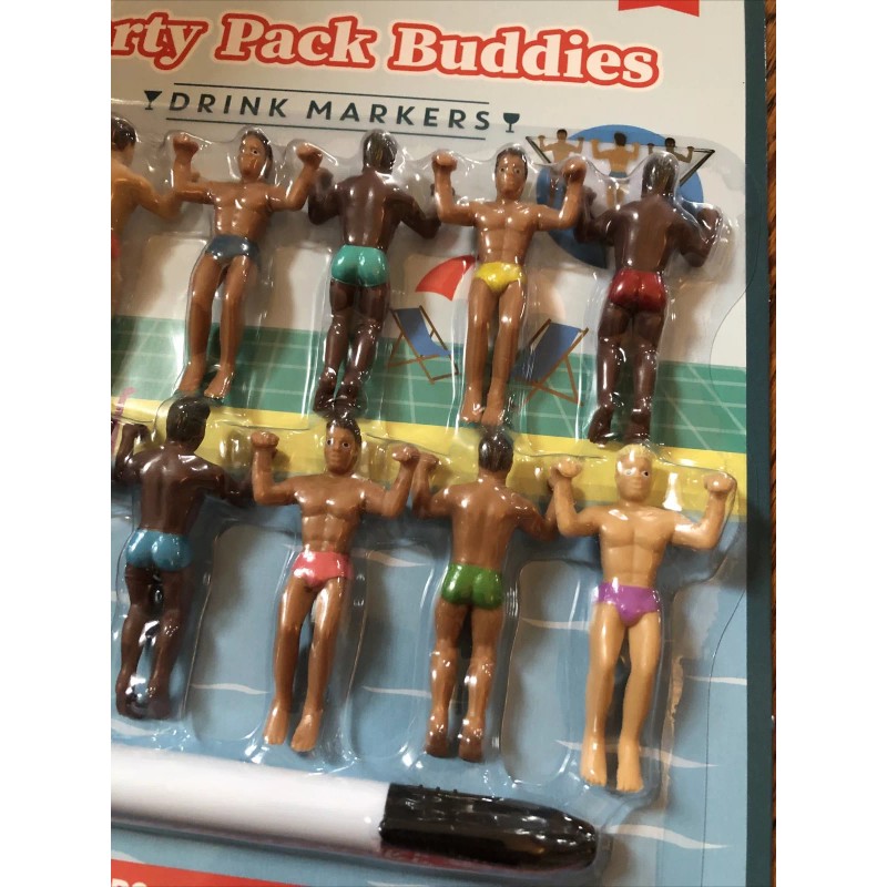Drinking Buddies Party Pack Buddies Drink Markers Lot Of 12
