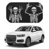CZLBTFTP Funny Skeleton Car Windshield Sun Shade Umbrella, Car Windshield