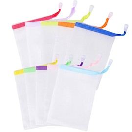 Awadate Net, Soap Net, Easy to Make Foam, Facial Cleansing Net, Face Washing Net, Can Make Foam with Soap, For Facial Cleansing, Body Foaming Net, Set of 10, Random Color