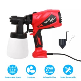 Handheld High Pressure Paint Sprayer Adjustable Electric Airless HVLP Spray Gun