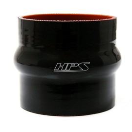 HPS Silicone Hoses HTSHC-175-BLK Silicone High Temperature 4-ply Reinforced Straight Hump Coupler Hose, 100 PSI Maximum Pressure, 3" Length, 1-3/4" ID, Black