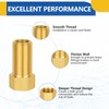 2-PACK GUOFIS Brass Pipe Fittings Female Adapter,1/2"Female x1/2" Male Extension