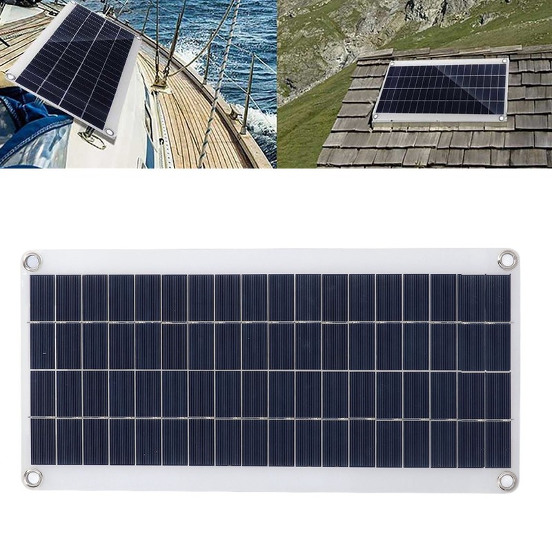 8W Solar Panel Kit Flexible Bendable Monocrystalline Portable Solar Battery