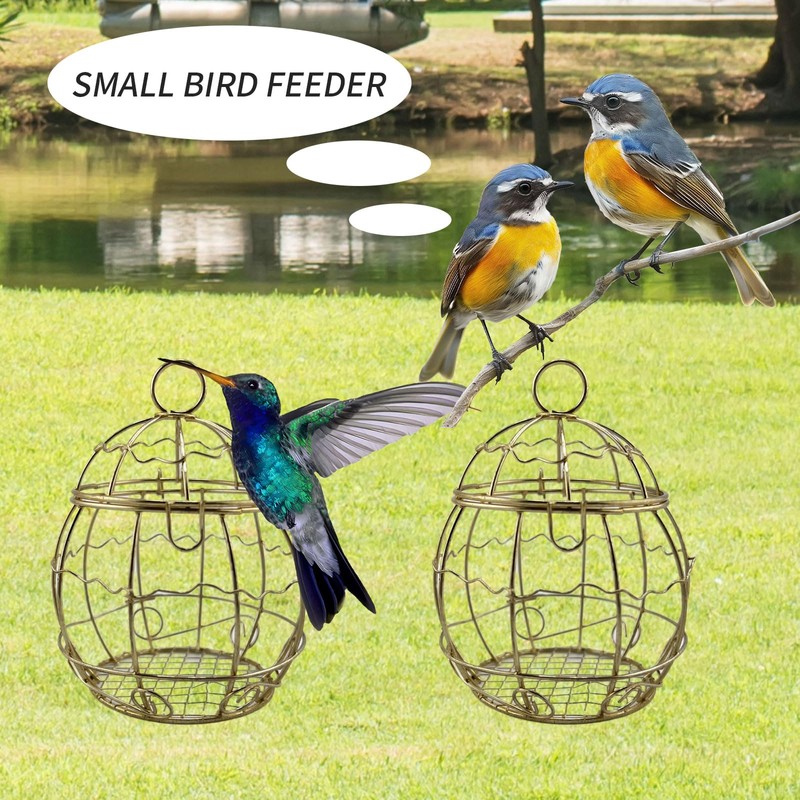 4 Pack Bird Feeder, Suet Ball Feeders for Outside Hanging,